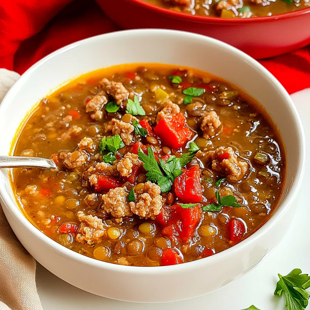 Sausage and Lentil Soup