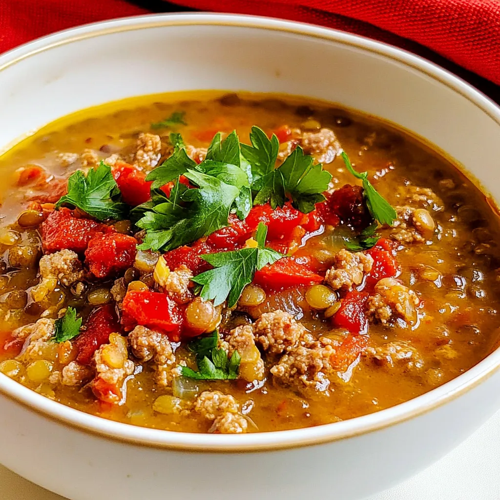 Sausage and Lentil Soup