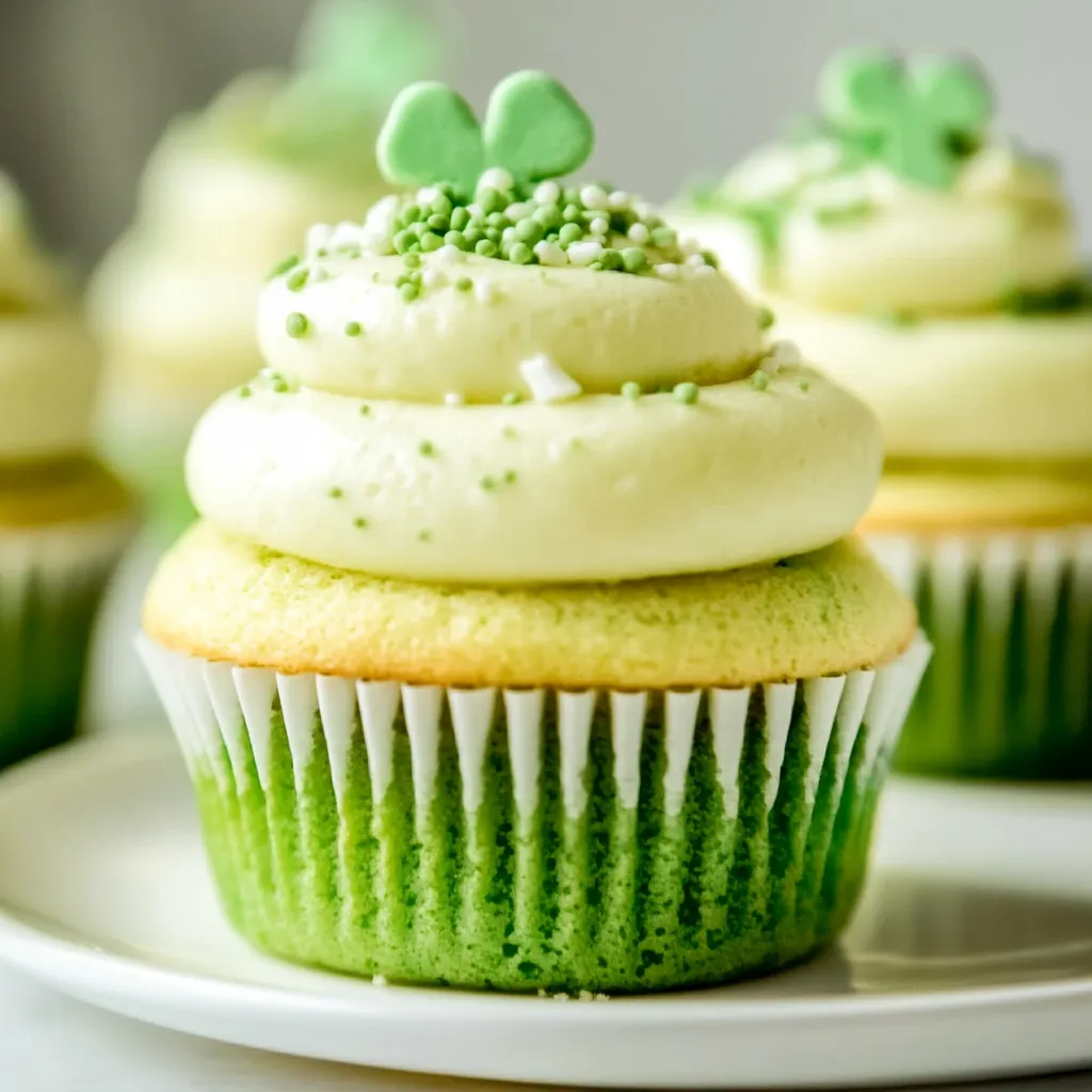 Shamrock Shake Cupcakes