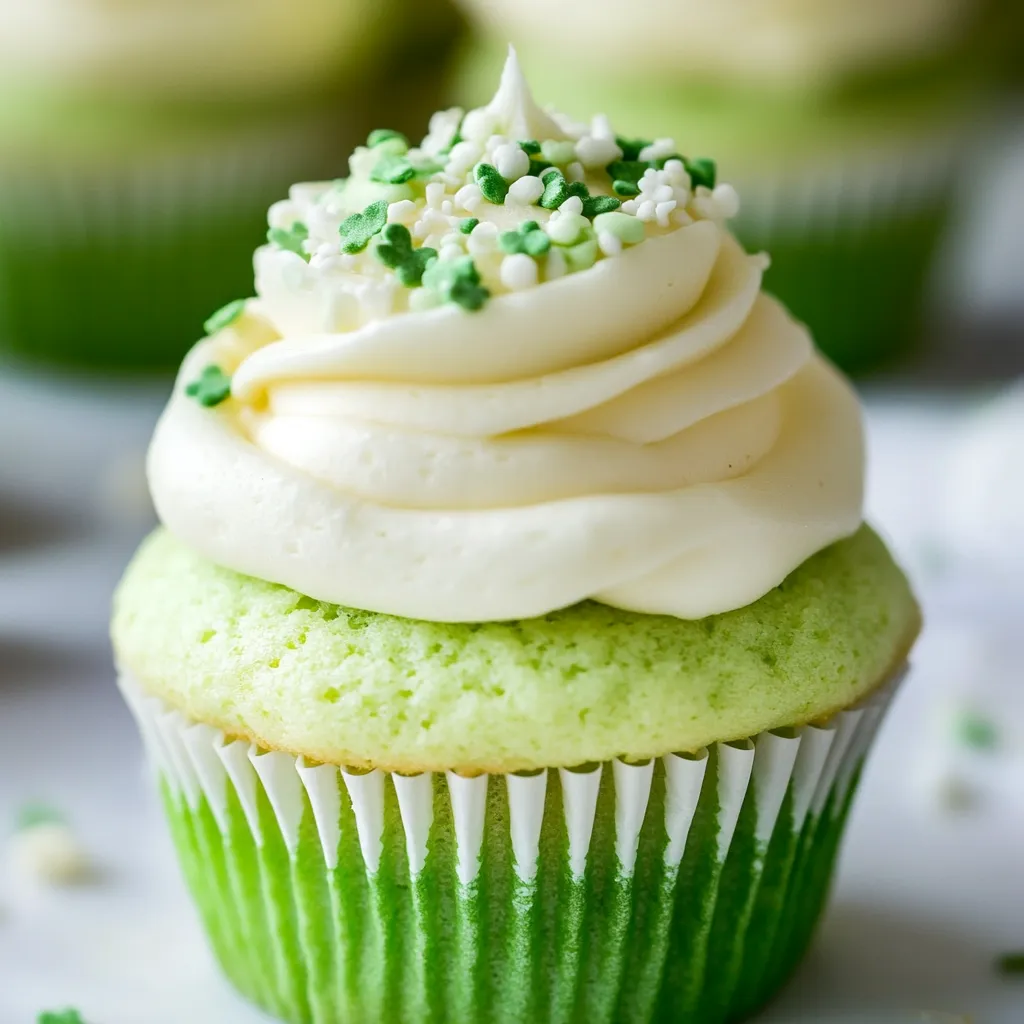 Shamrock Shake Cupcakes