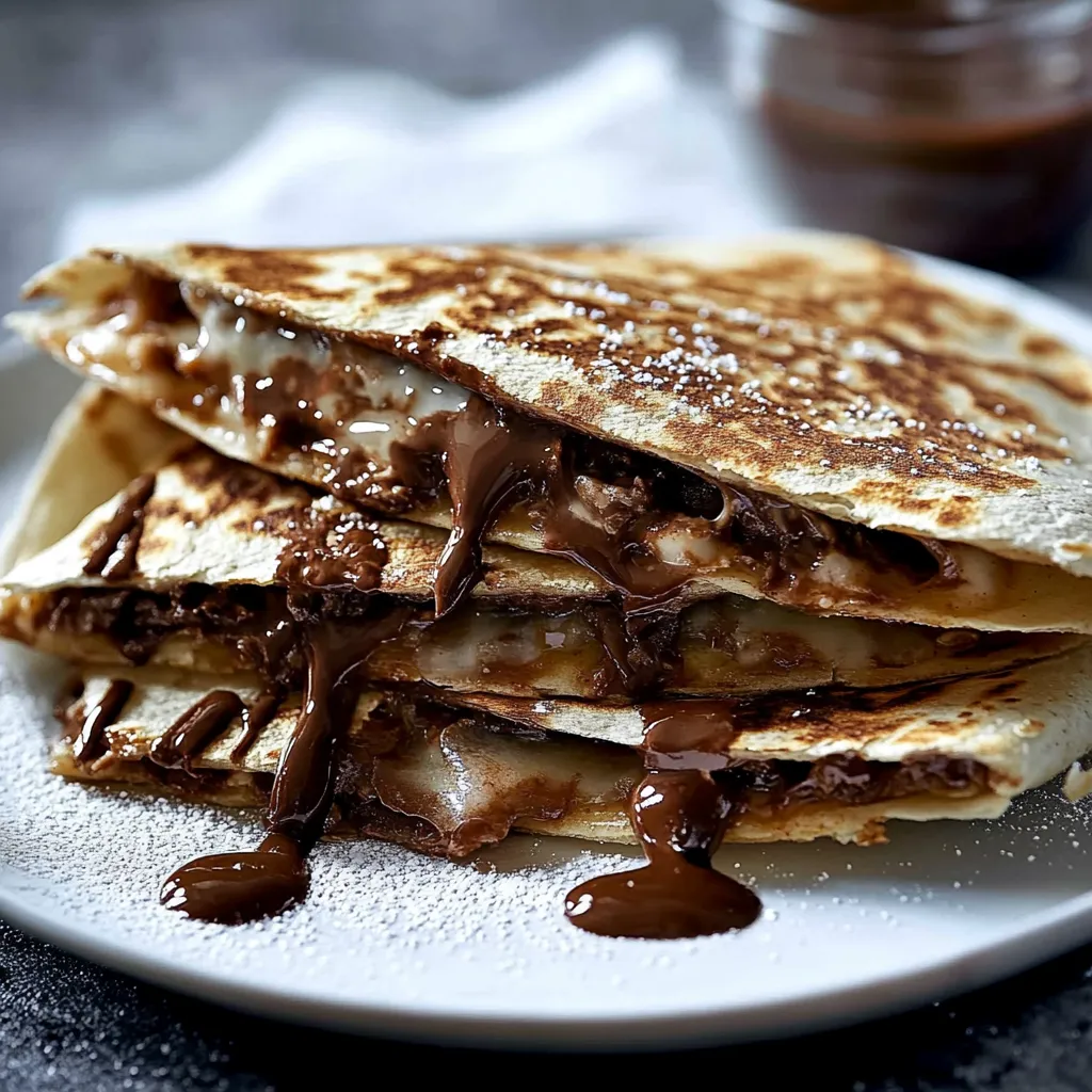 Simple Nutella Quesadillas