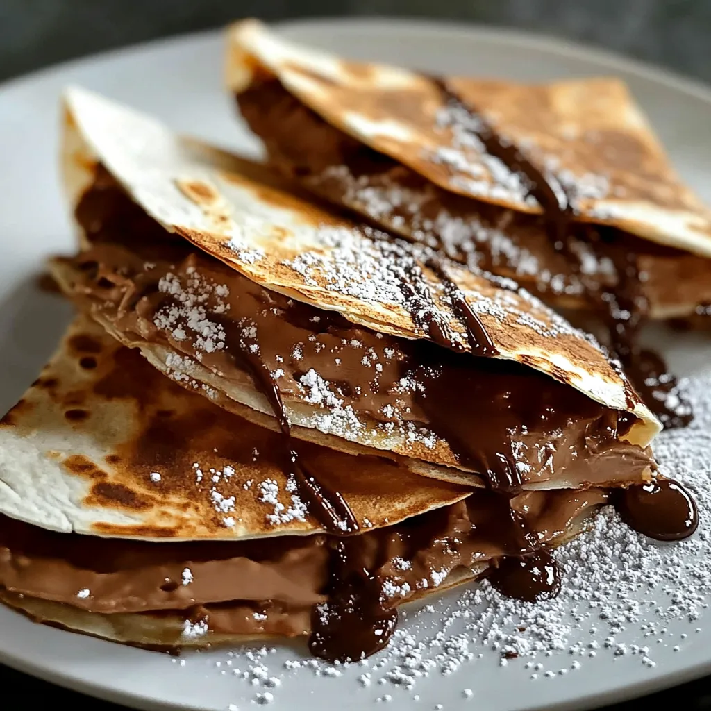 Simple Nutella Quesadillas