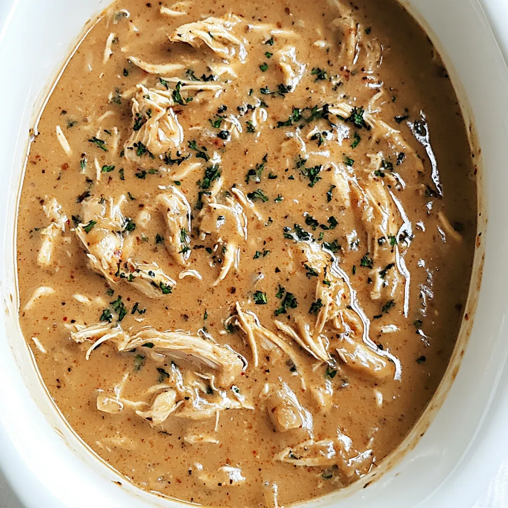 Simple Slow Cooker Chicken and Gravy