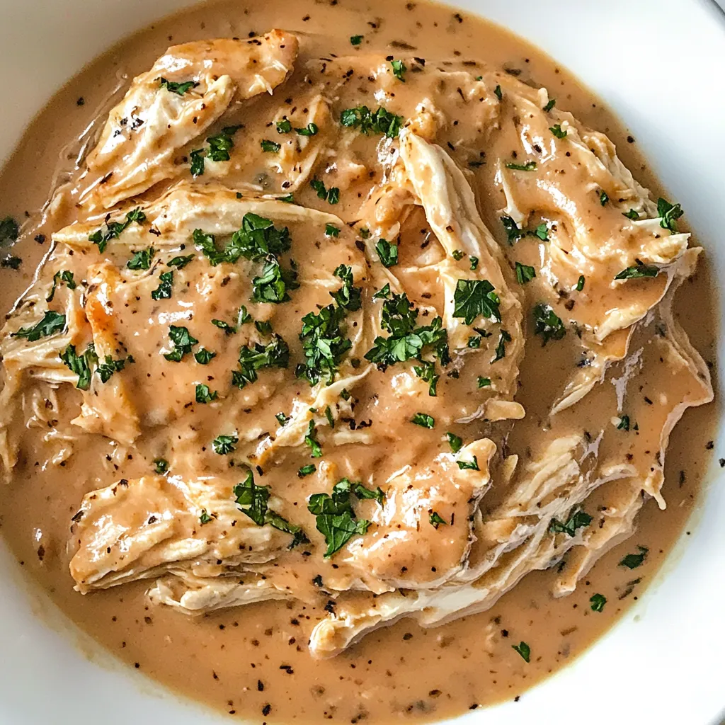 Simple Slow Cooker Chicken and Gravy