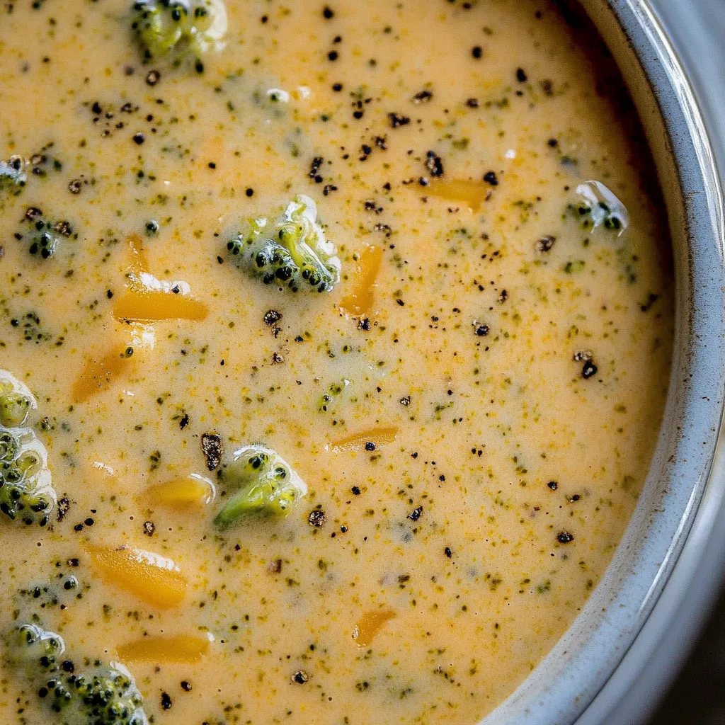Slow Cooker Broccoli Cheese Soup