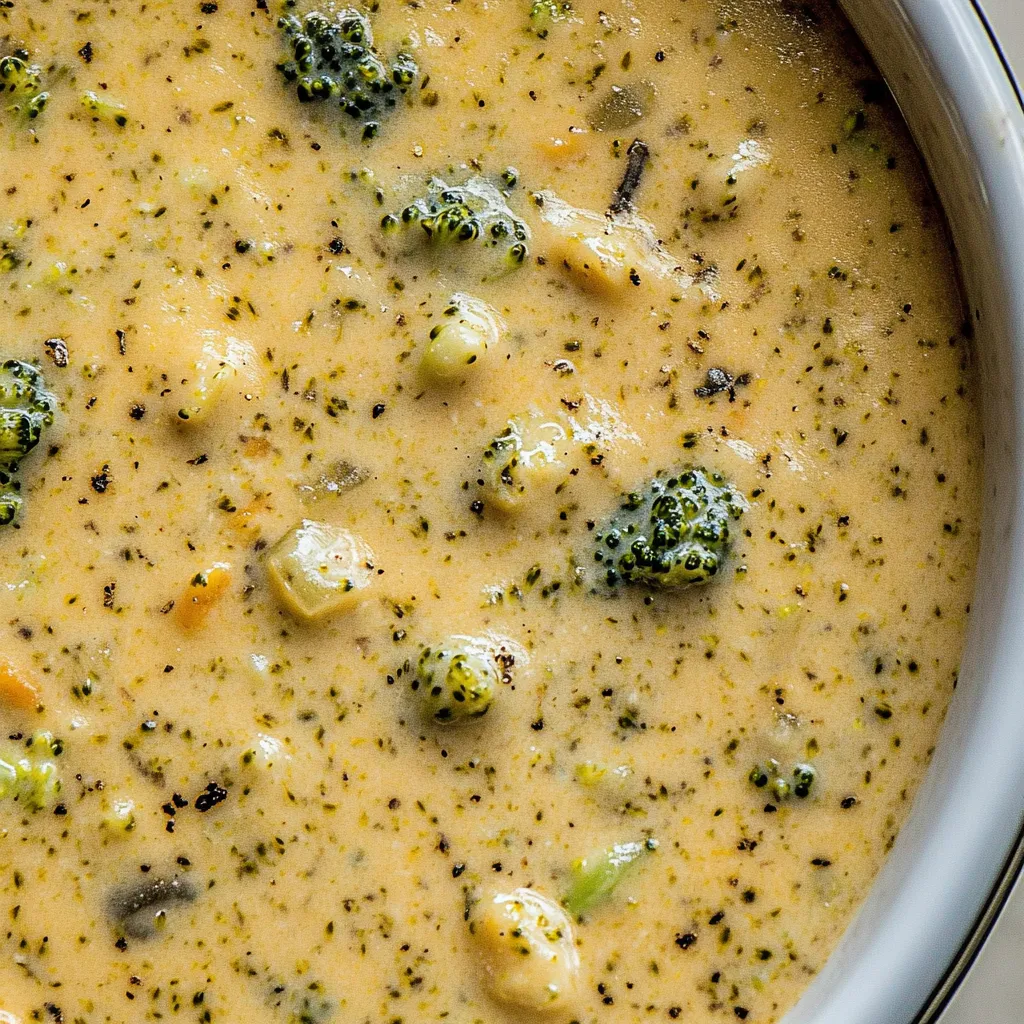 Slow Cooker Broccoli Cheese Soup