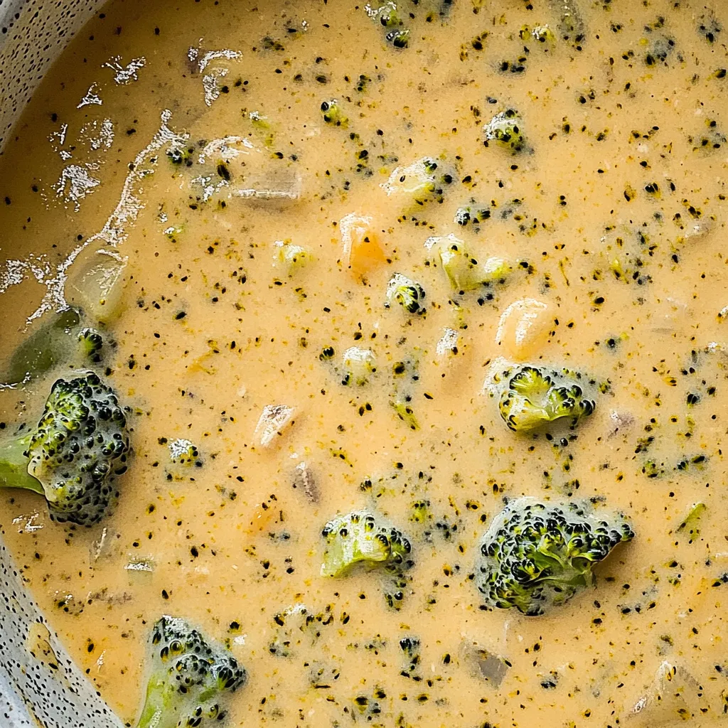 Slow Cooker Broccoli Cheese Soup