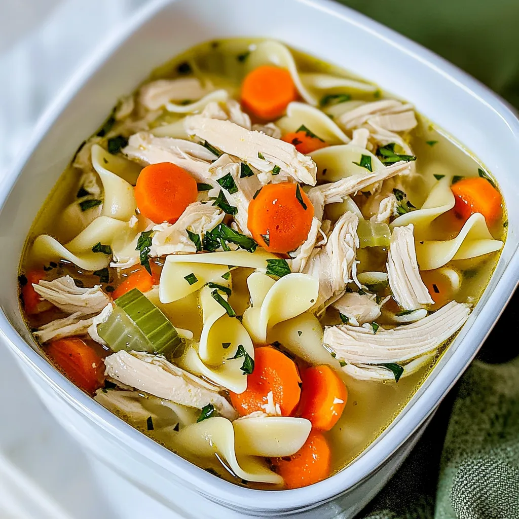 Slow Cooker Chicken Noodle Soup