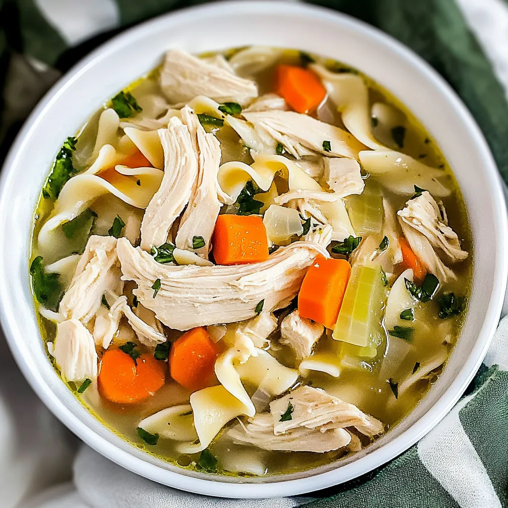Slow Cooker Chicken Noodle Soup