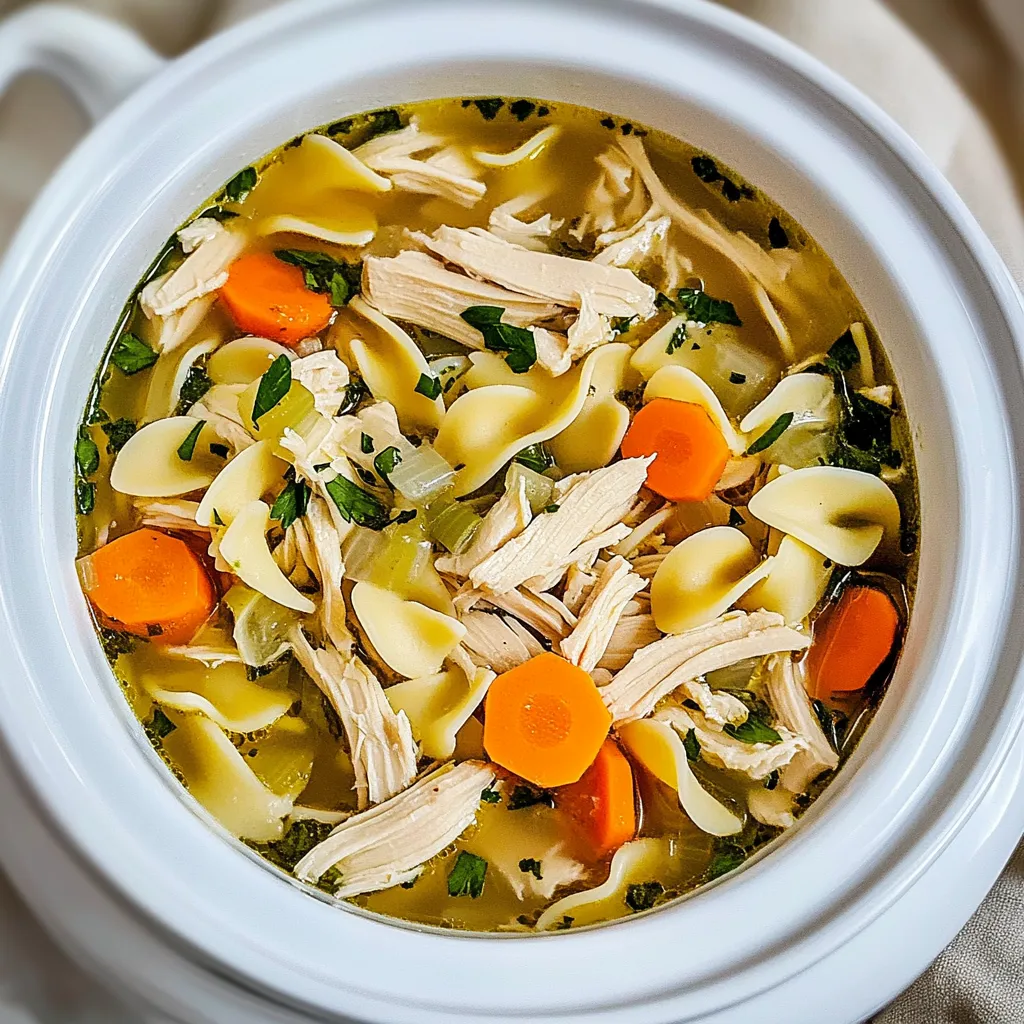 Slow Cooker Chicken Noodle Soup