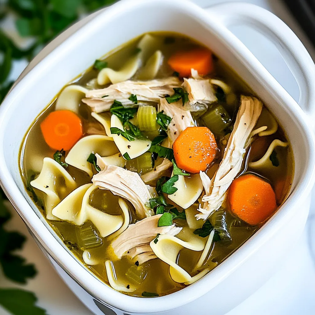 Slow Cooker Chicken Noodle Soup