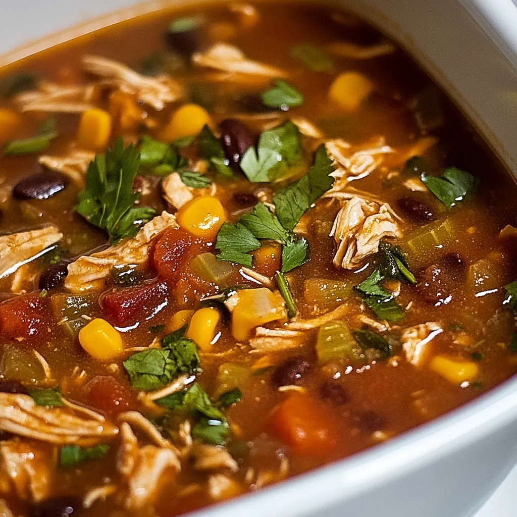 Slow Cooker Chicken Tortilla Soup