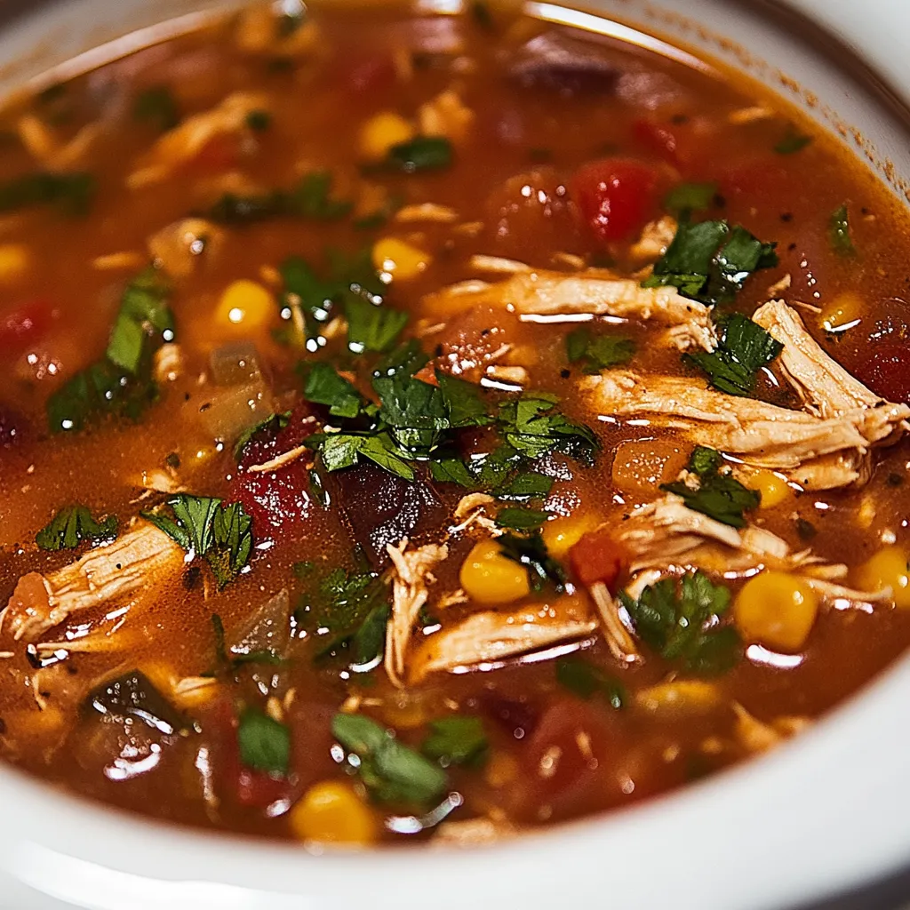 Slow Cooker Chicken Tortilla Soup