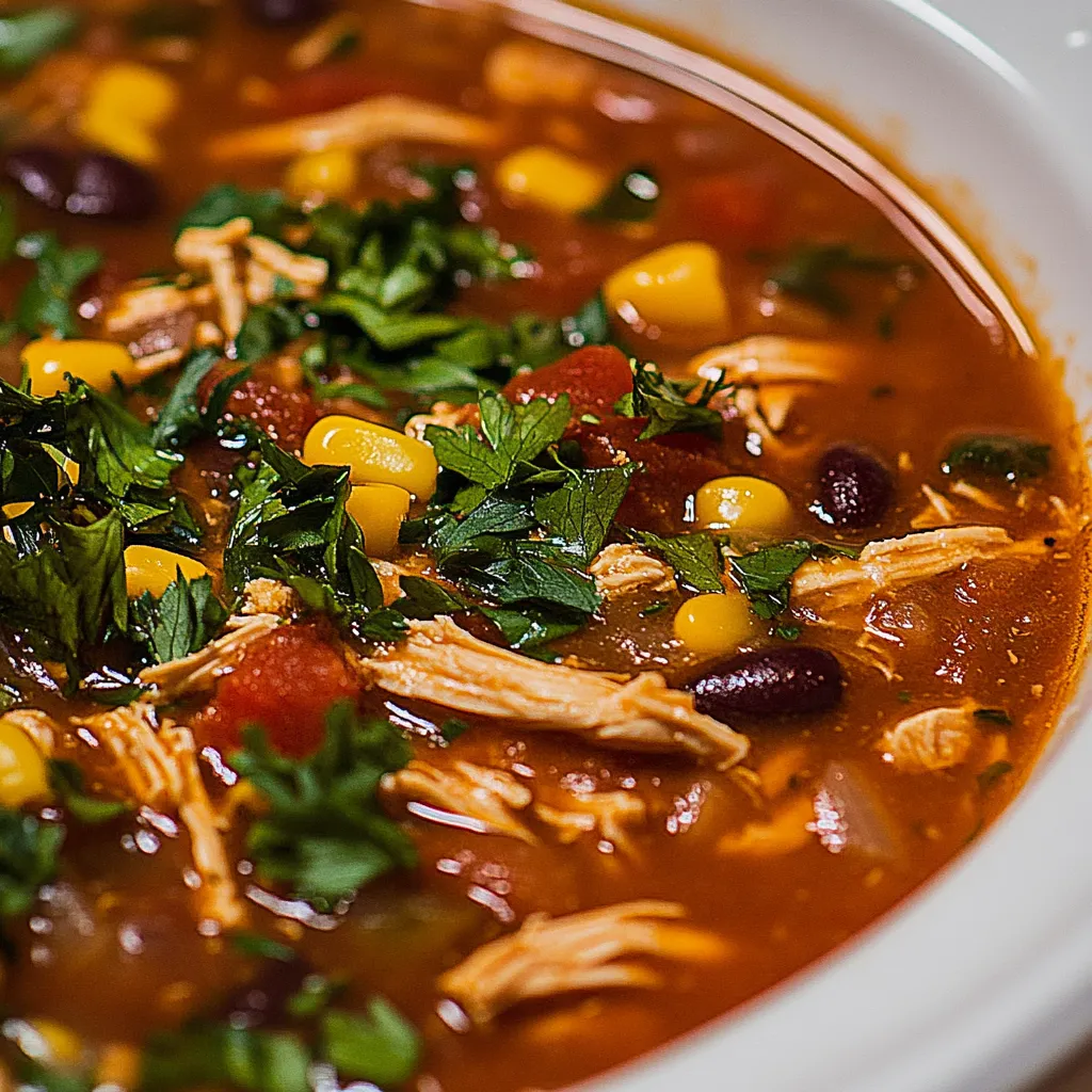 Slow Cooker Chicken Tortilla Soup
