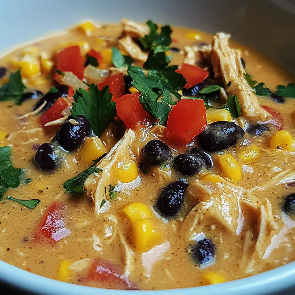 Slow Cooker Chicken and Black Bean Chowder