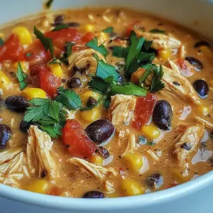 Slow Cooker Chicken and Black Bean Chowder