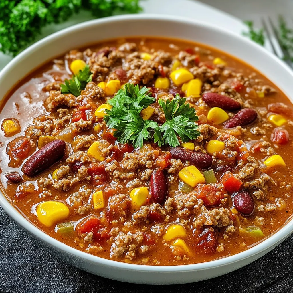 Slow Cooker Fiesta Chili Supper