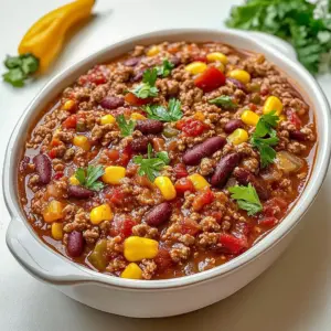 Slow Cooker Fiesta Chili Supper