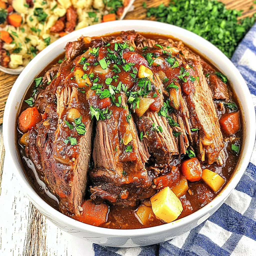 Slow Cooker Three Envelope Pot Roast
