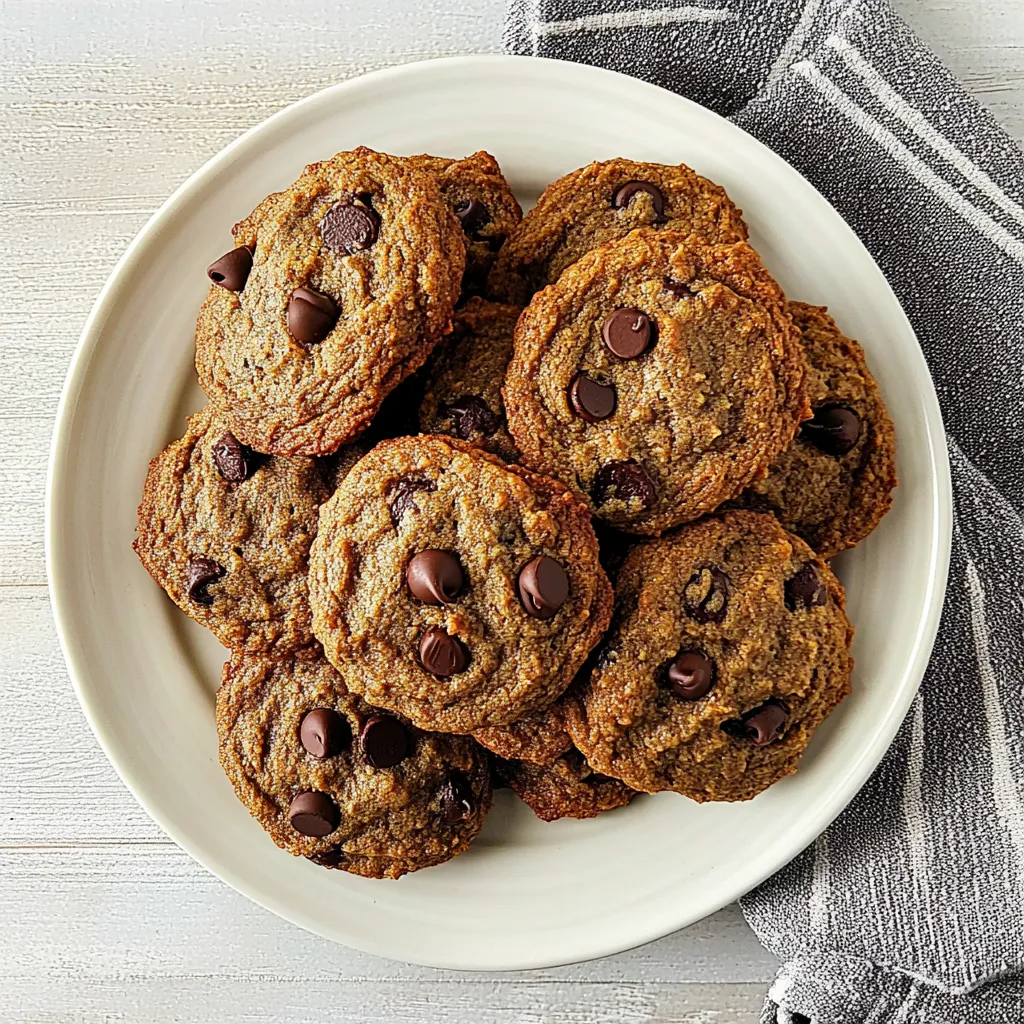 Soft Banana Chocolate Chip Cookies
