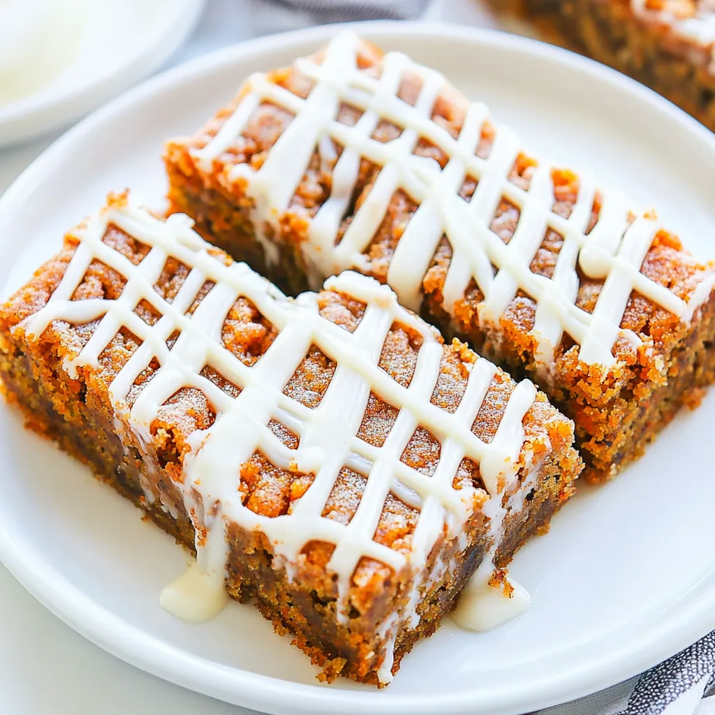 Soft Carrot Cake Bars