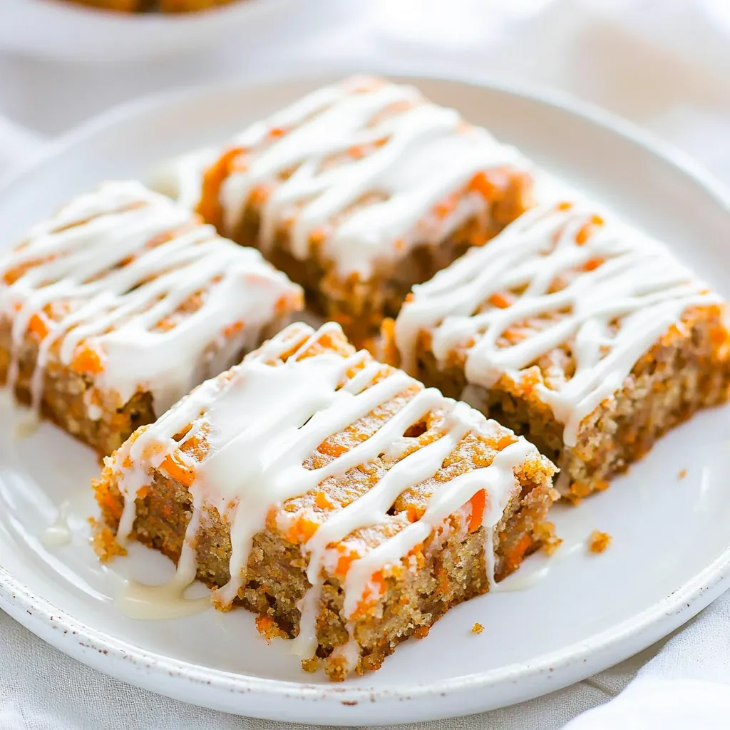 Soft Carrot Cake Bars