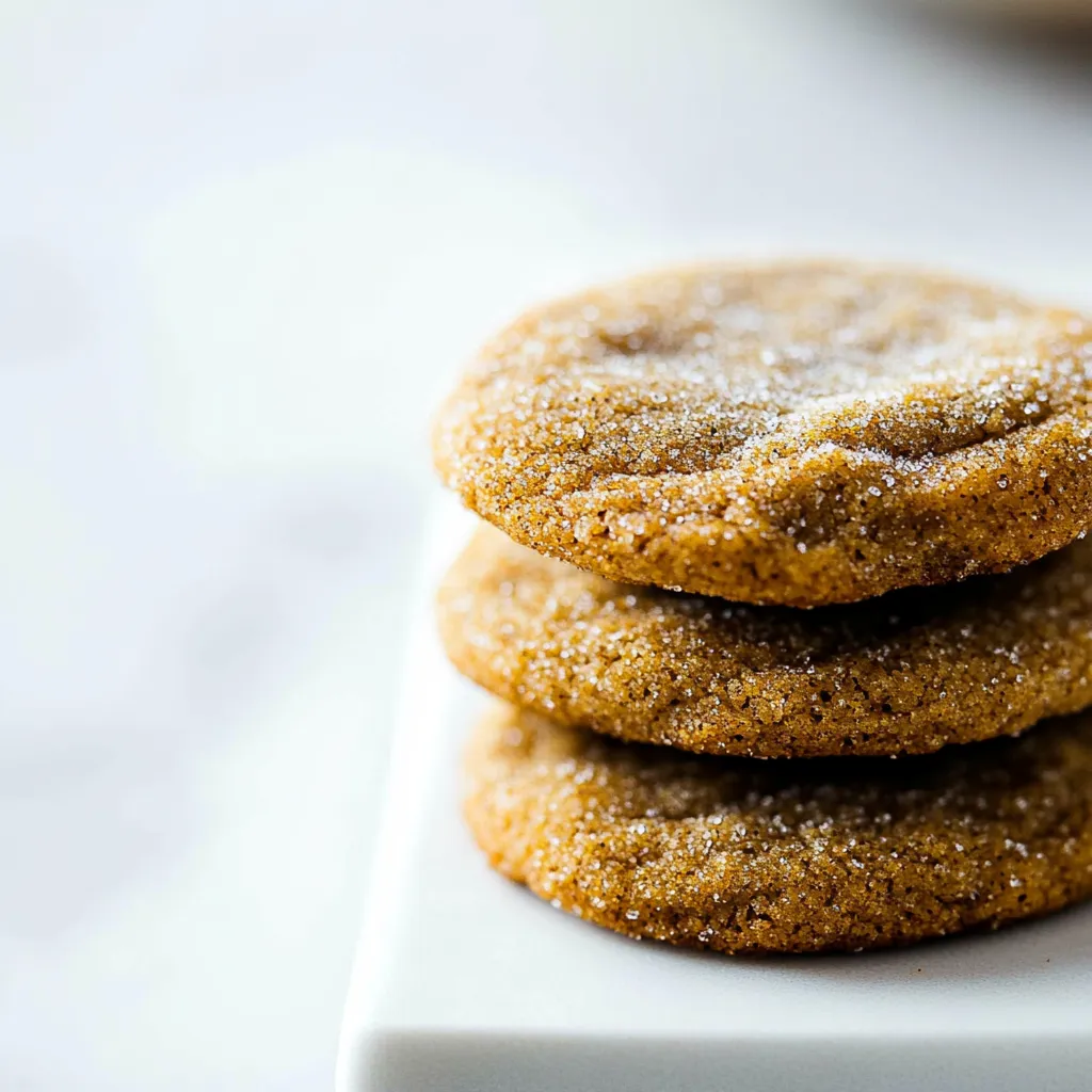 Soft Gingersnap Cookies