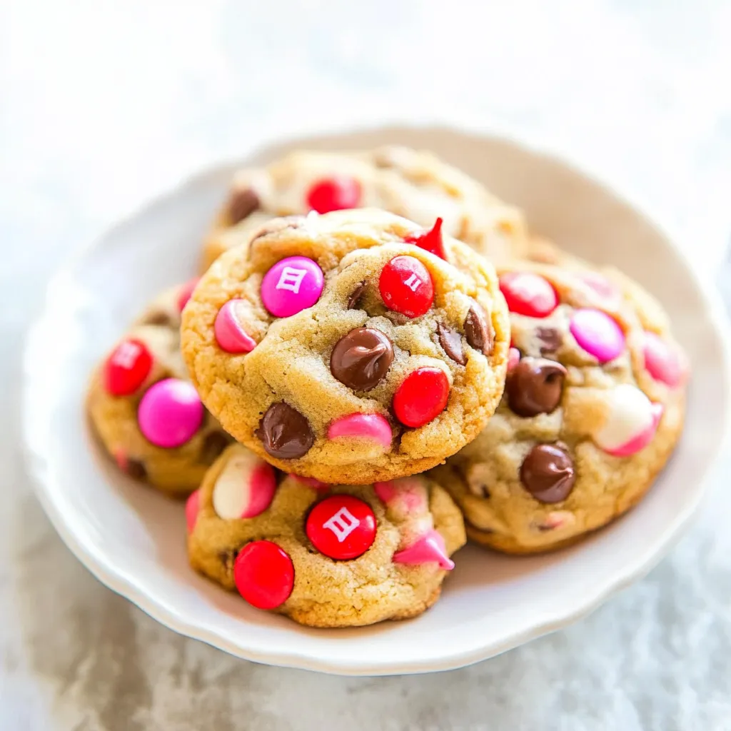 Soft M&M Chocolate Chip Cookies