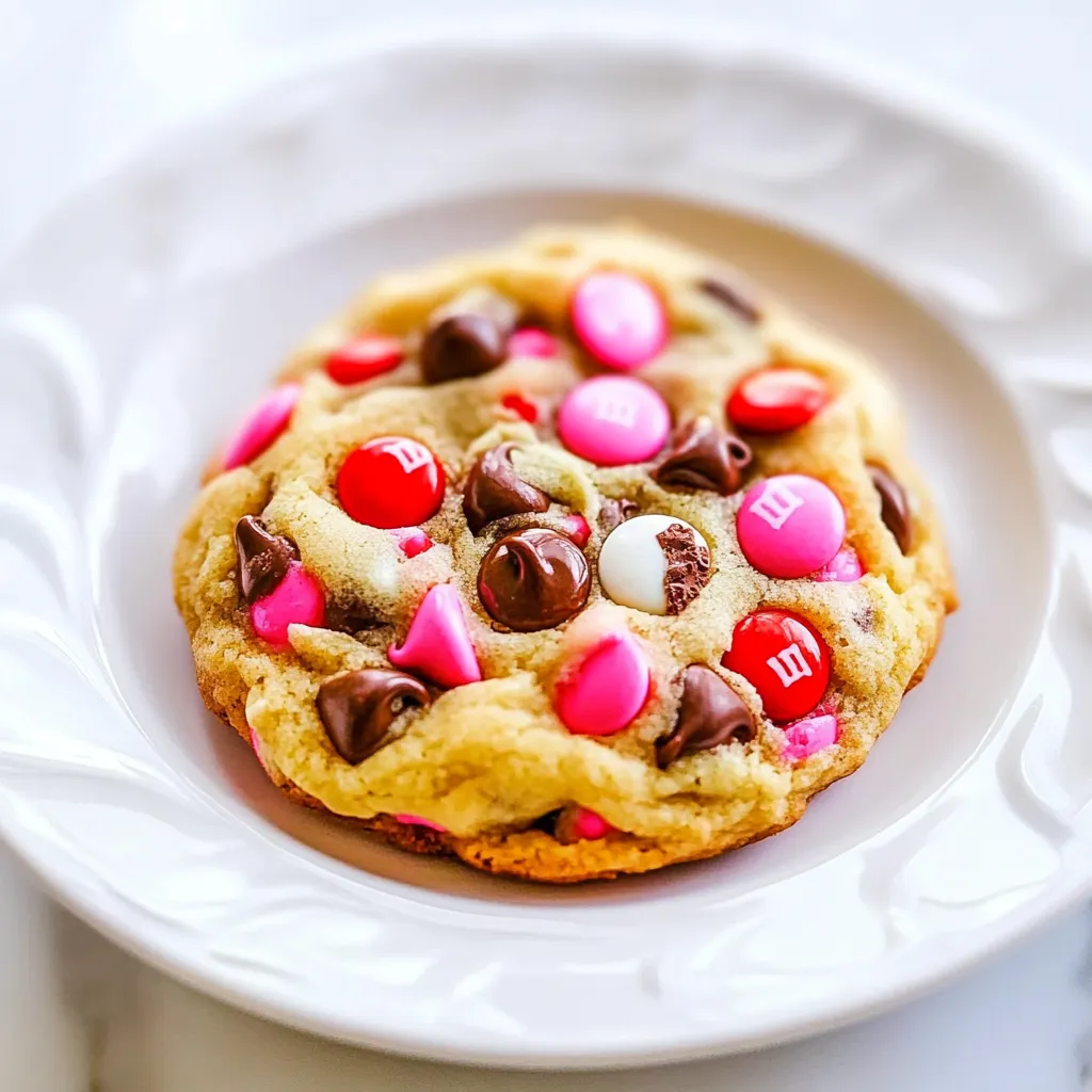 Soft M&M Chocolate Chip Cookies