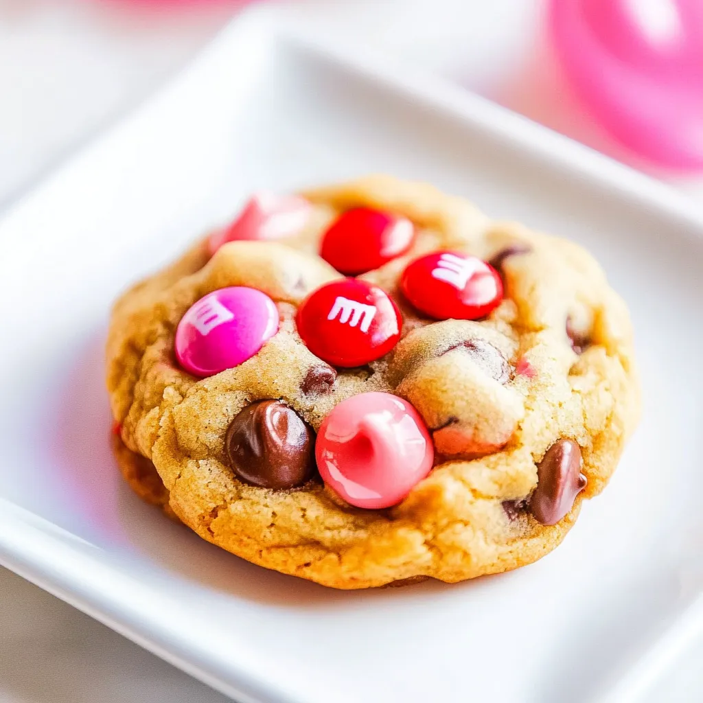 Soft M&M Chocolate Chip Cookies