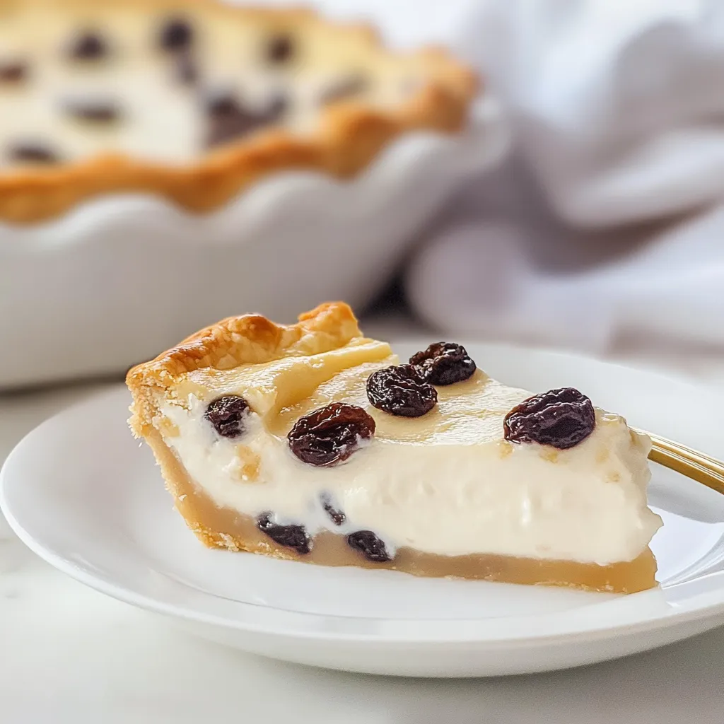 Sour Cream Raisin Pie