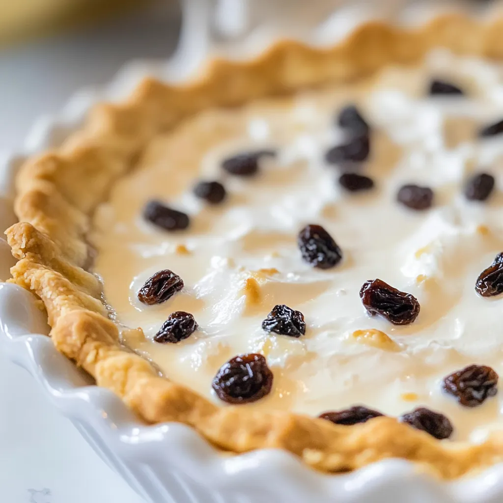 Sour Cream Raisin Pie