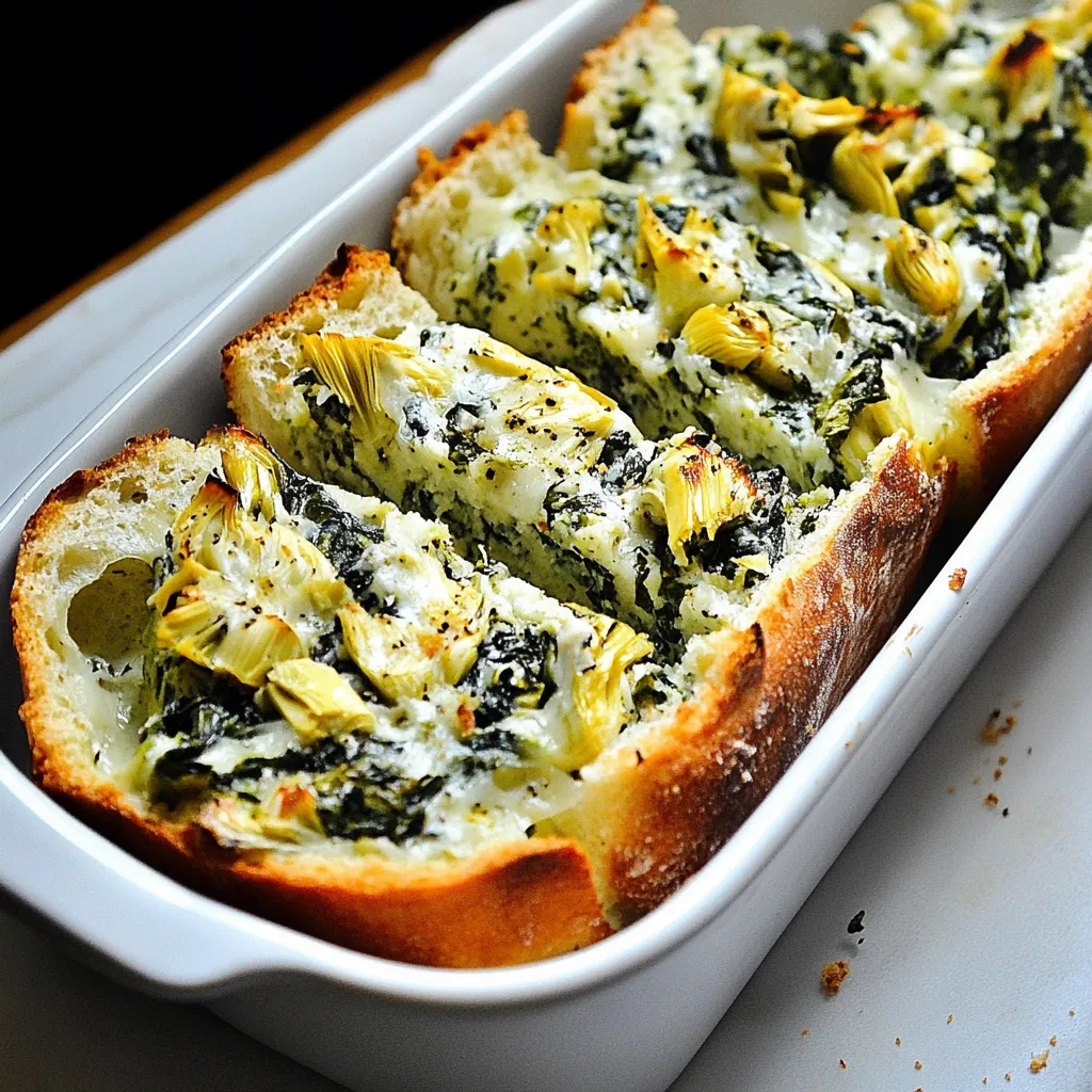 Spinach Artichoke Bread