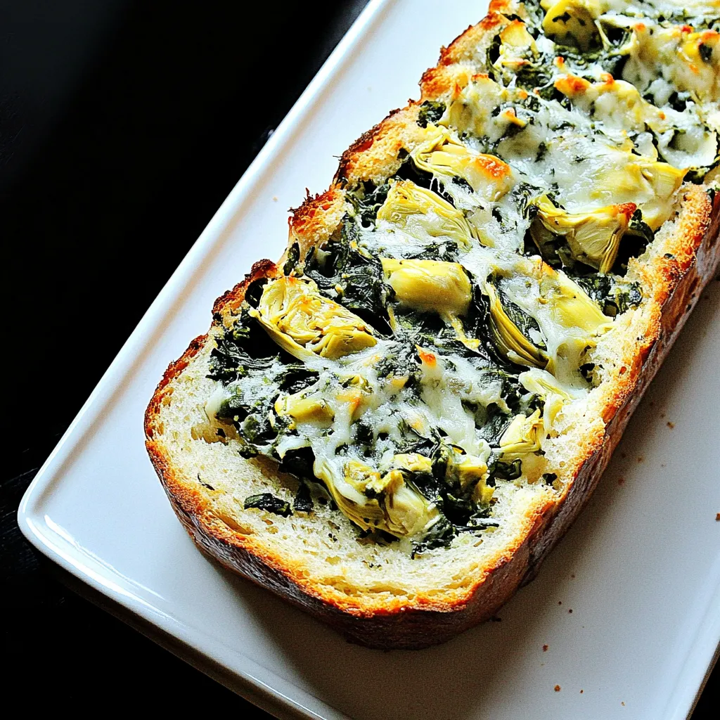 Spinach Artichoke Bread