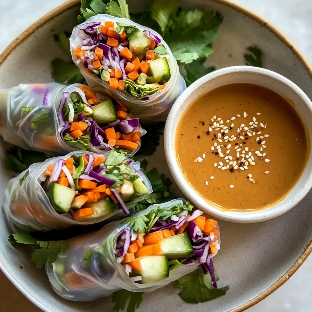 Spring Rolls with Peanut Sauce