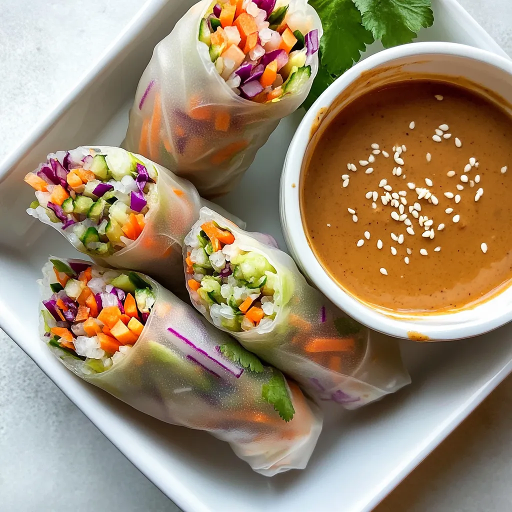 Spring Rolls with Peanut Sauce