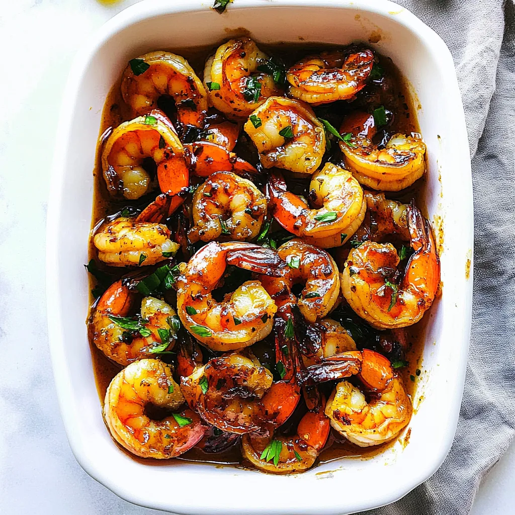 Sticky Honey Garlic Butter Shrimp