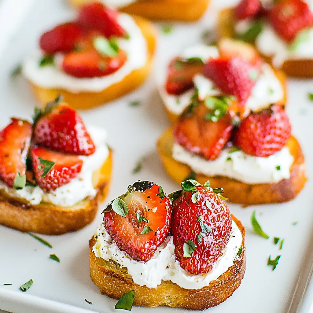 Strawberry Crostini