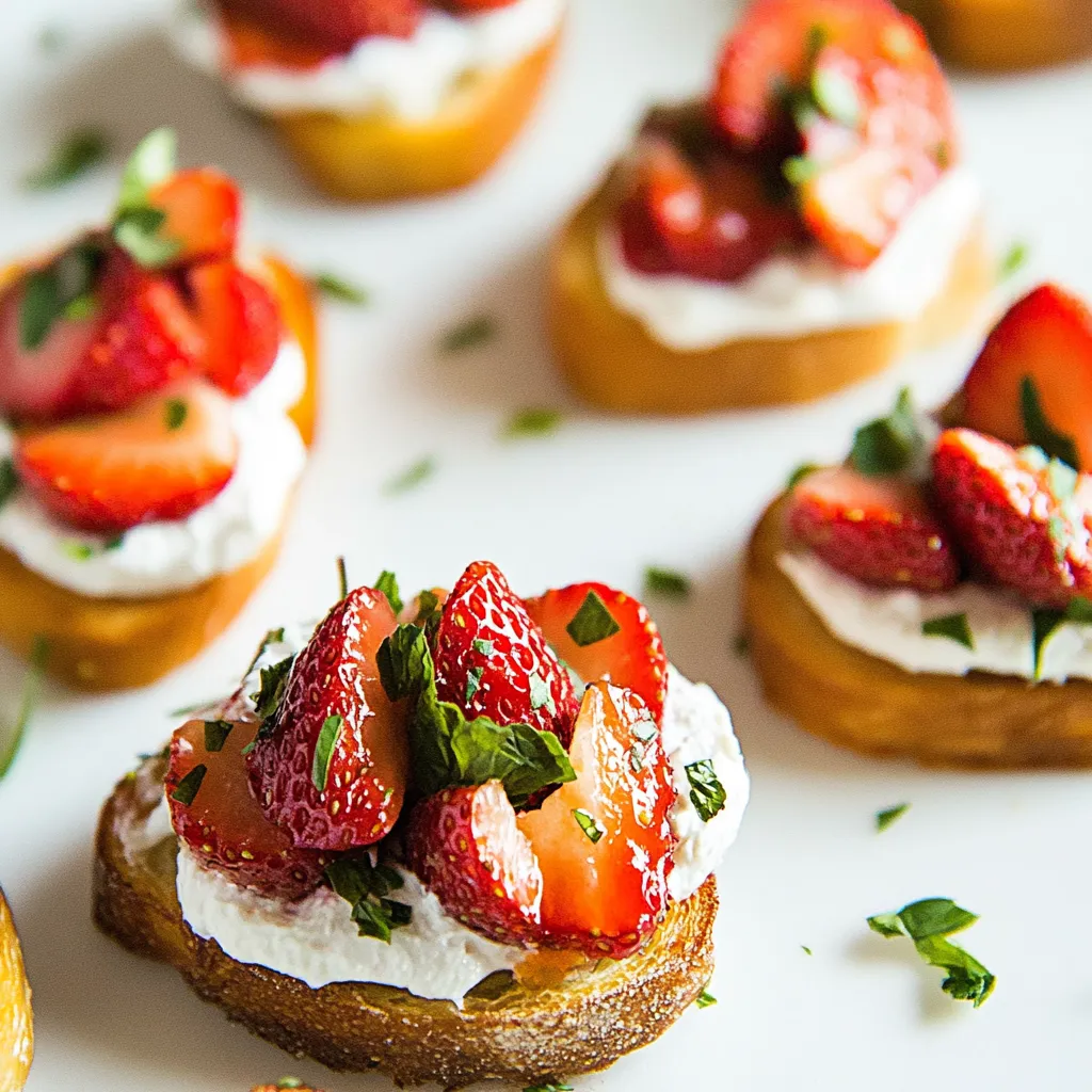Strawberry Crostini