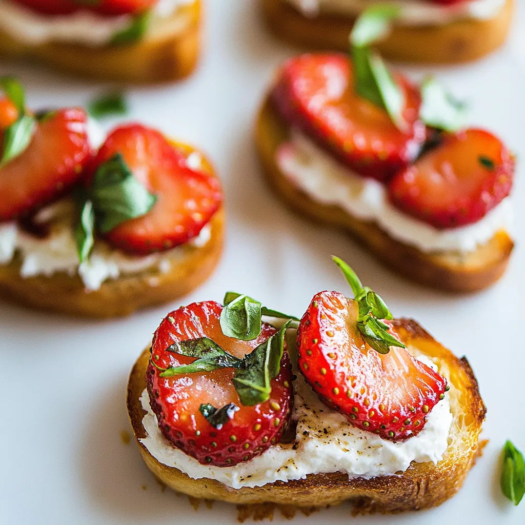 Strawberry Crostini