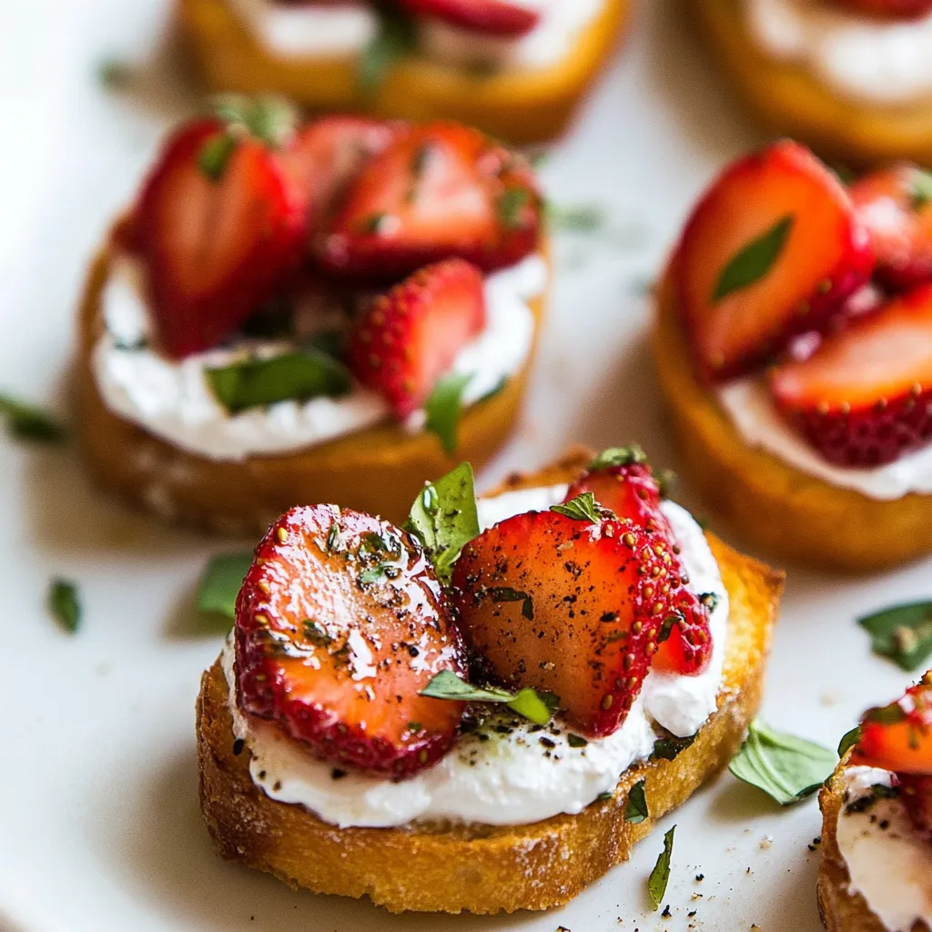 Strawberry Crostini