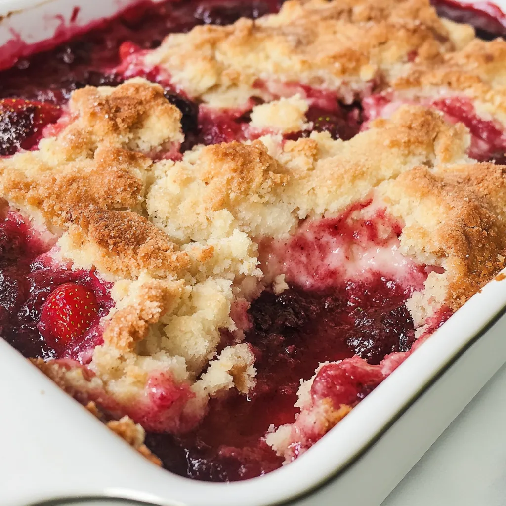 Strawberry Dump Cake