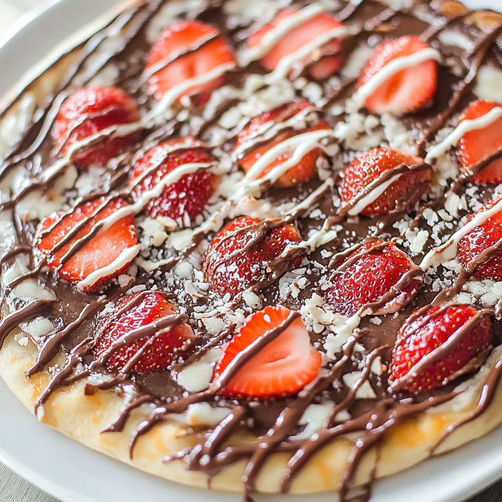 Strawberry Nutella Pizza
