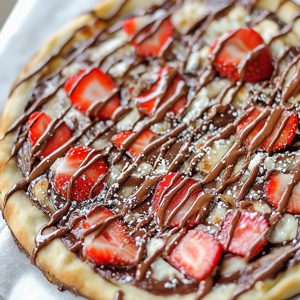 Strawberry Nutella Pizza