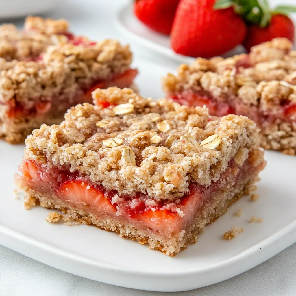 Strawberry Oatmeal Bars