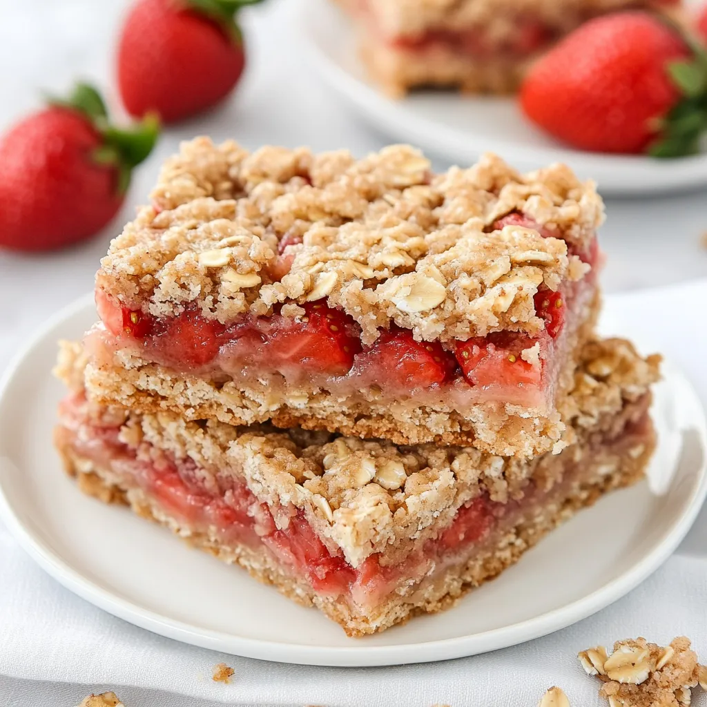 Strawberry Oatmeal Bars