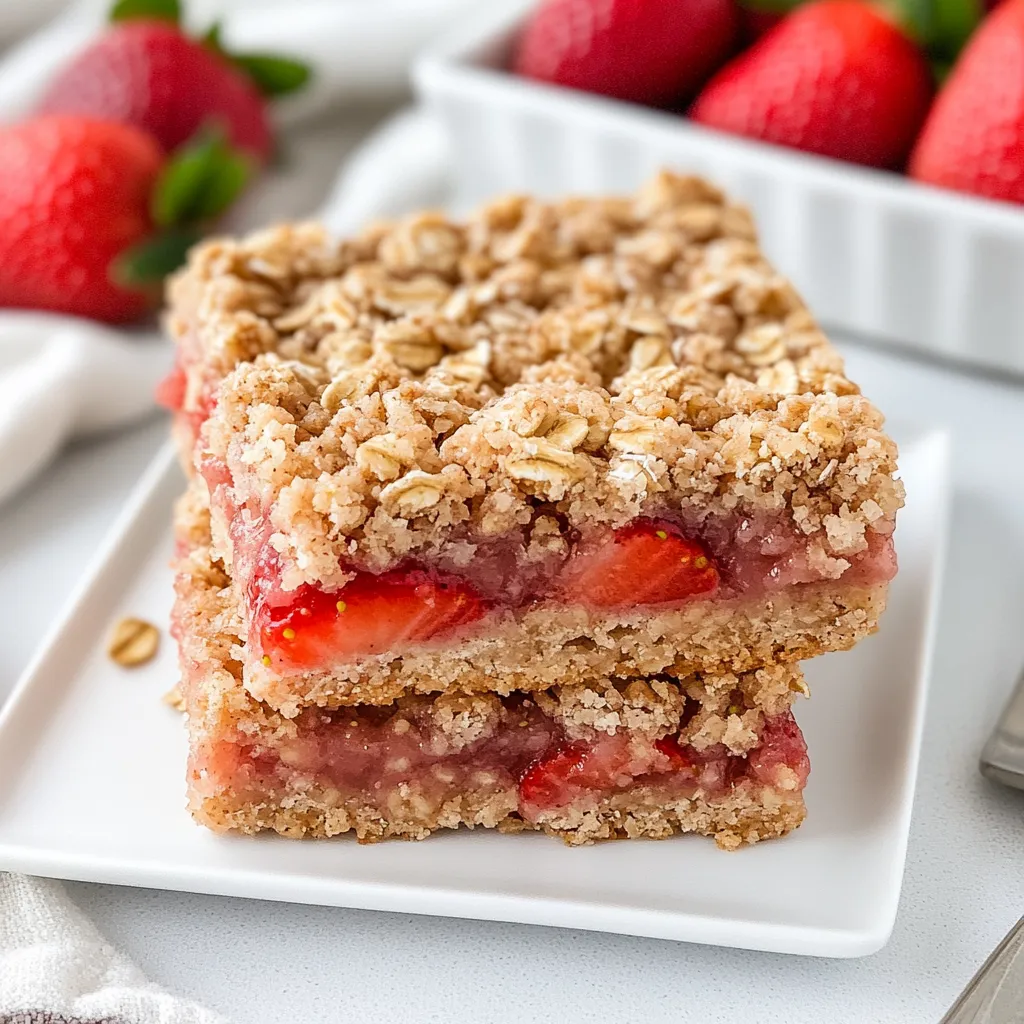 Strawberry Oatmeal Bars
