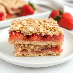 Strawberry Oatmeal Bars