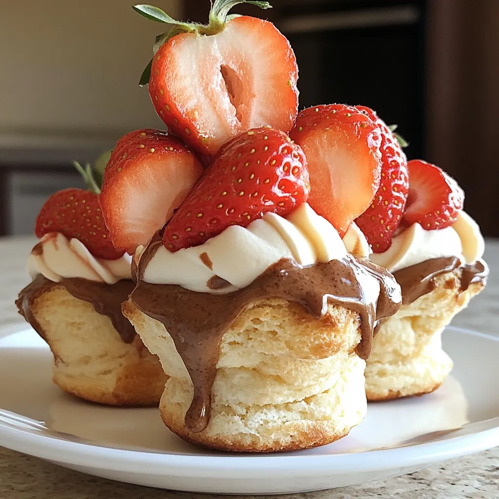 Strawberry Puffcakes