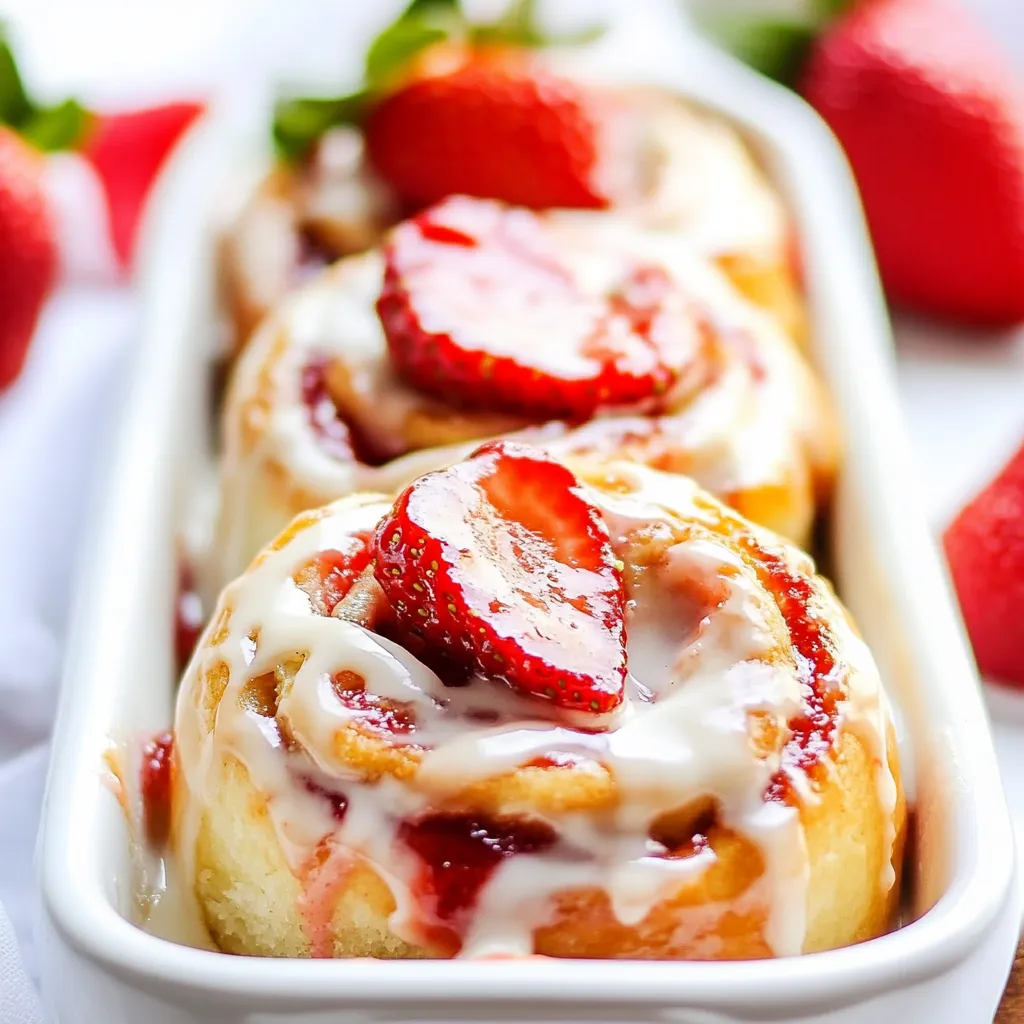 Strawberry Sweet Rolls